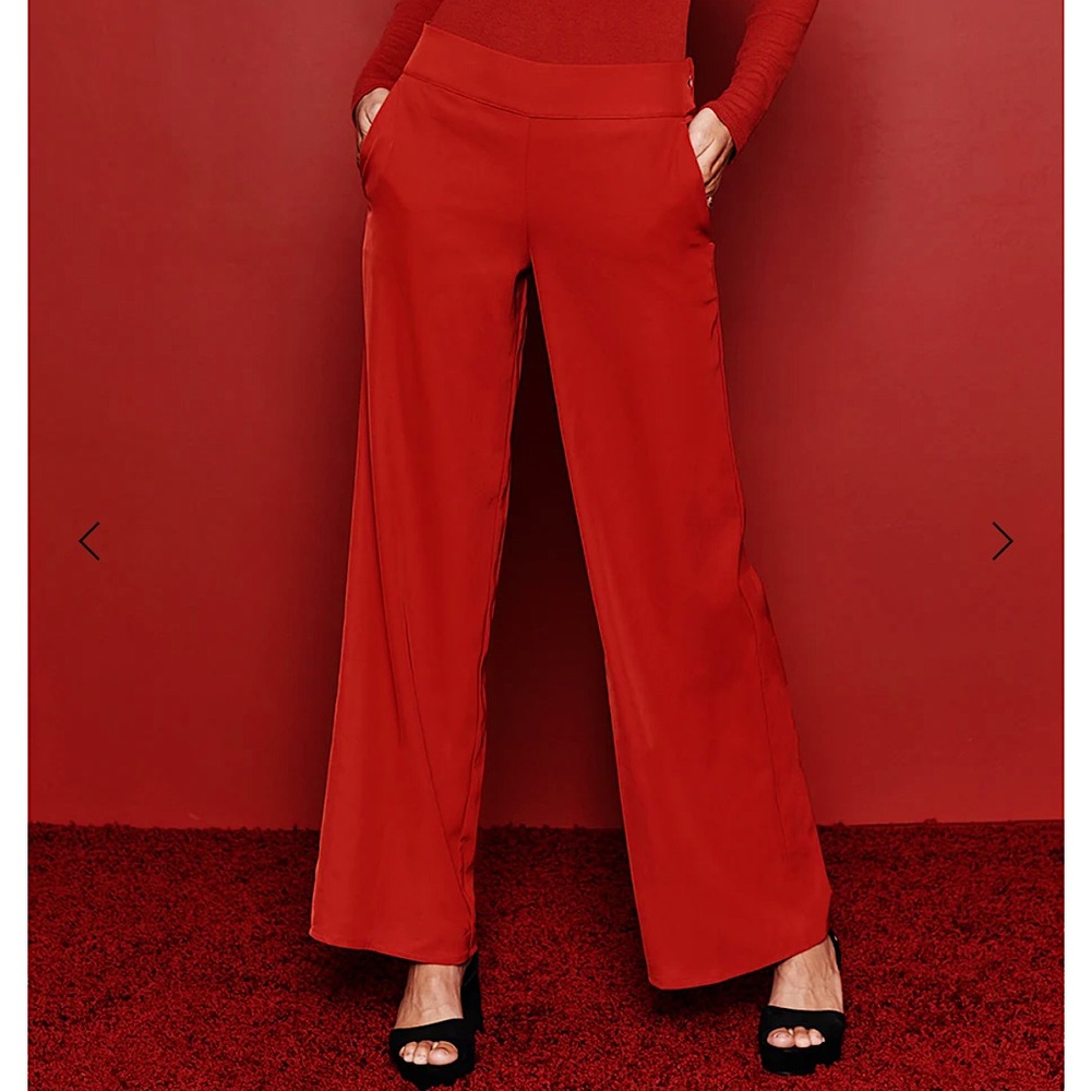 Summersalt Red Wide Leg Pants